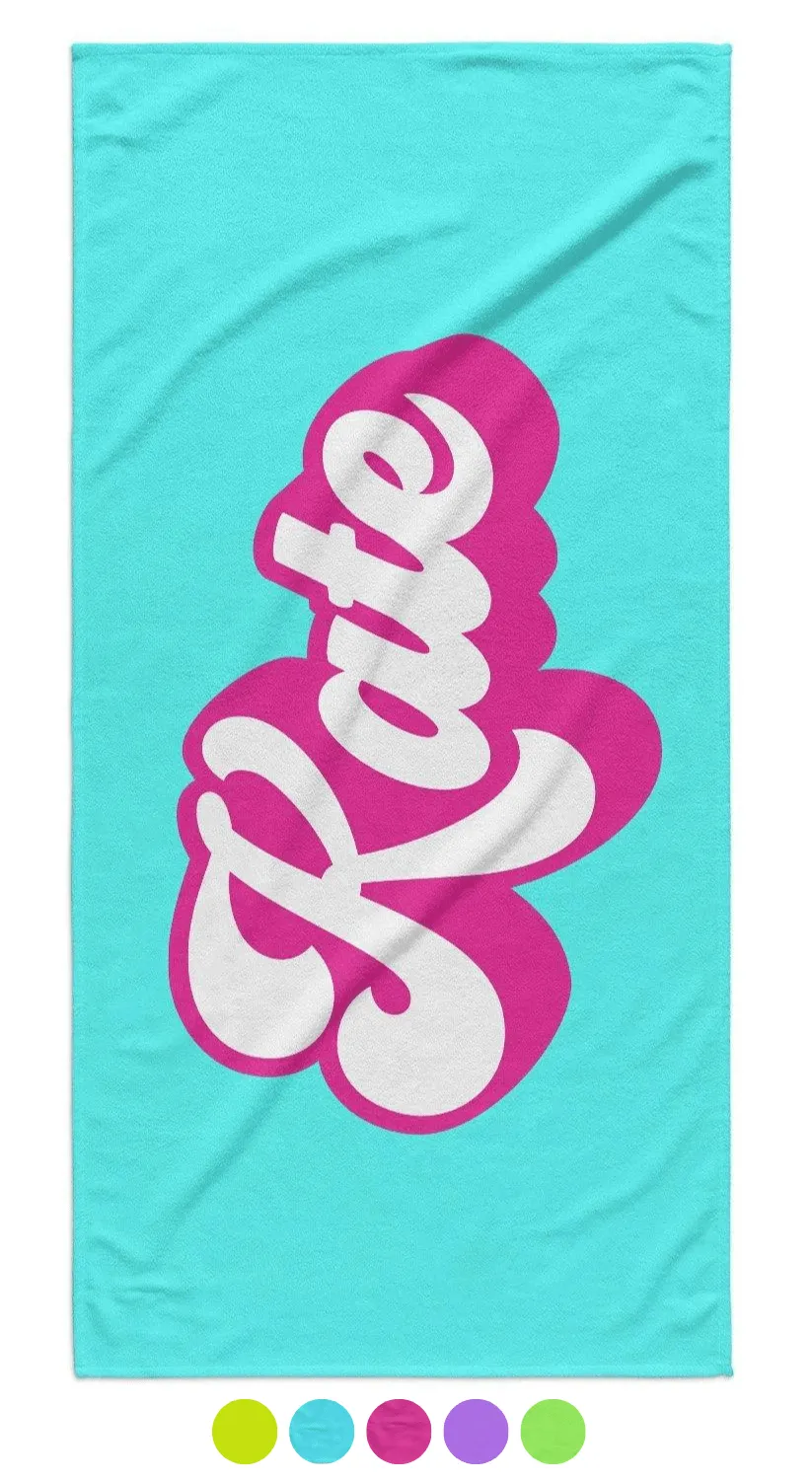 FEELIN' GROOVY PERSONALIZED  PREMIUM TOWEL