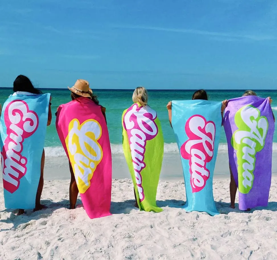 FEELIN' GROOVY PERSONALIZED  PREMIUM TOWEL