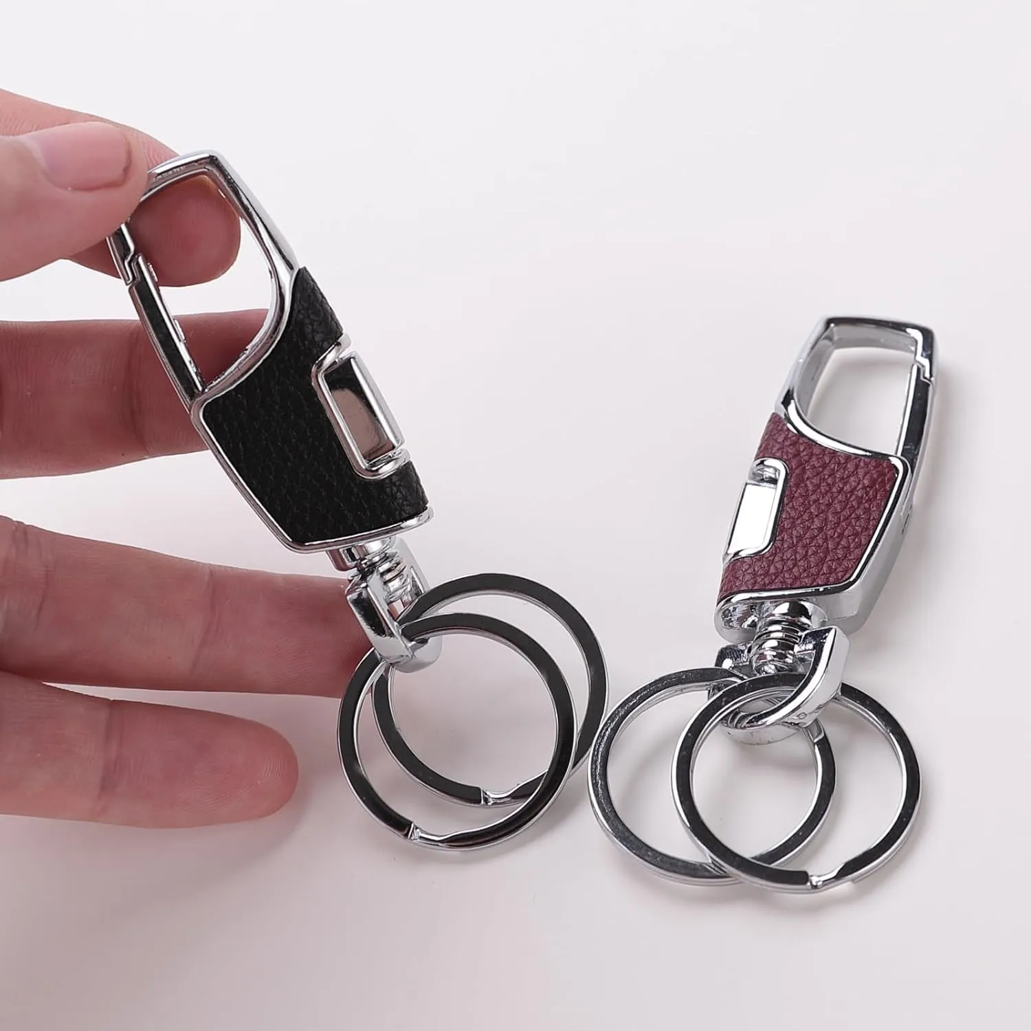 Kuber Industries Keychain/Keyring/Key Tag|Car Key Clip, Key Holder, Key Organizer|Pack of 10| (Multi)