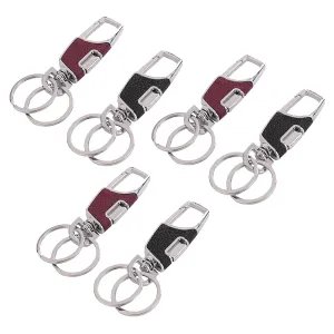 Kuber Industries Keychain/Keyring/Key Tag|Car Key Clip, Key Holder, Key Organizer|Pack of 6| (Multi)