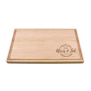 Large Cherry Wood Cutting Board with Juice Groove
