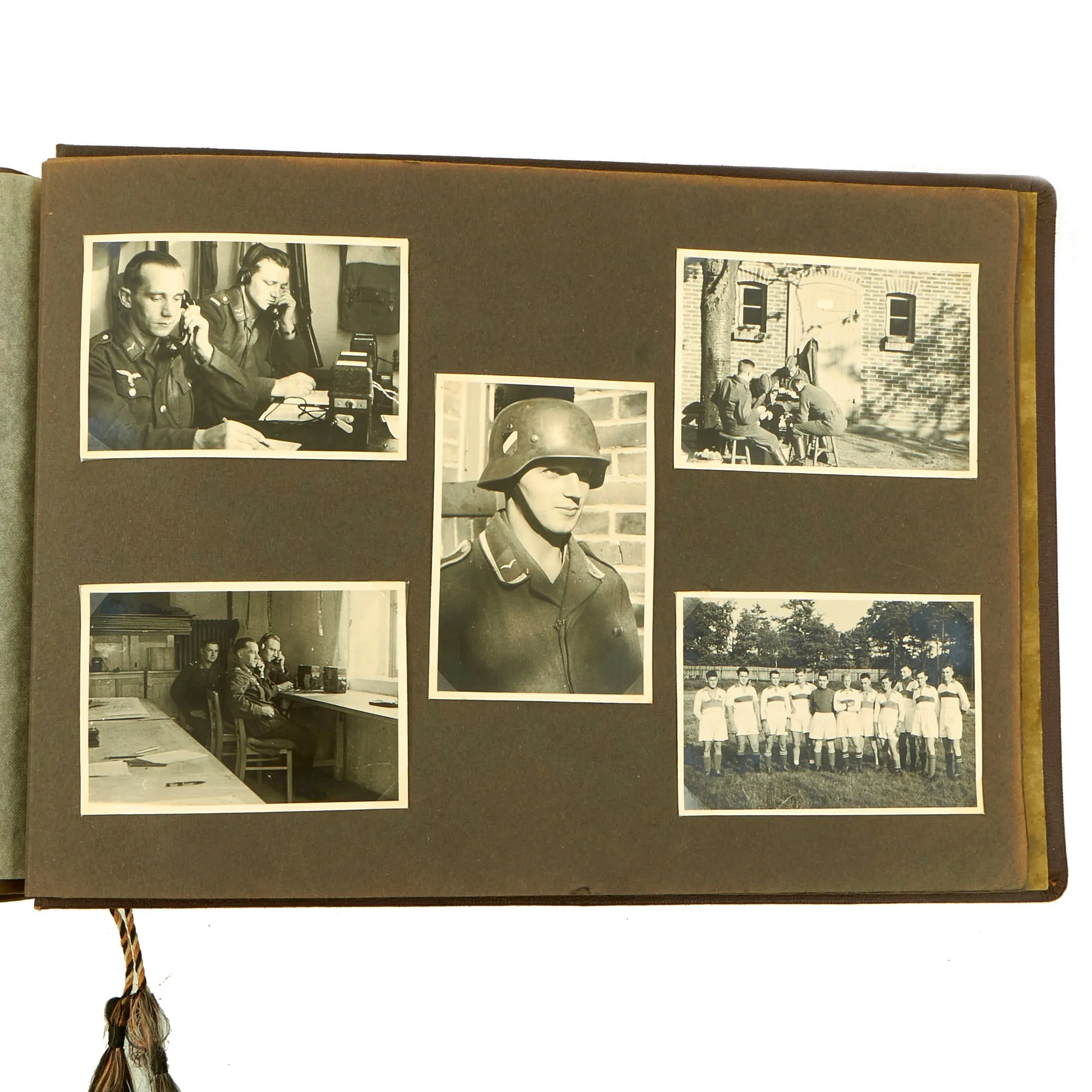 Original German WWII Luftwaffe Flak Artillery "Kriegserinnerungen" Personal Photo Album - 103 Photos