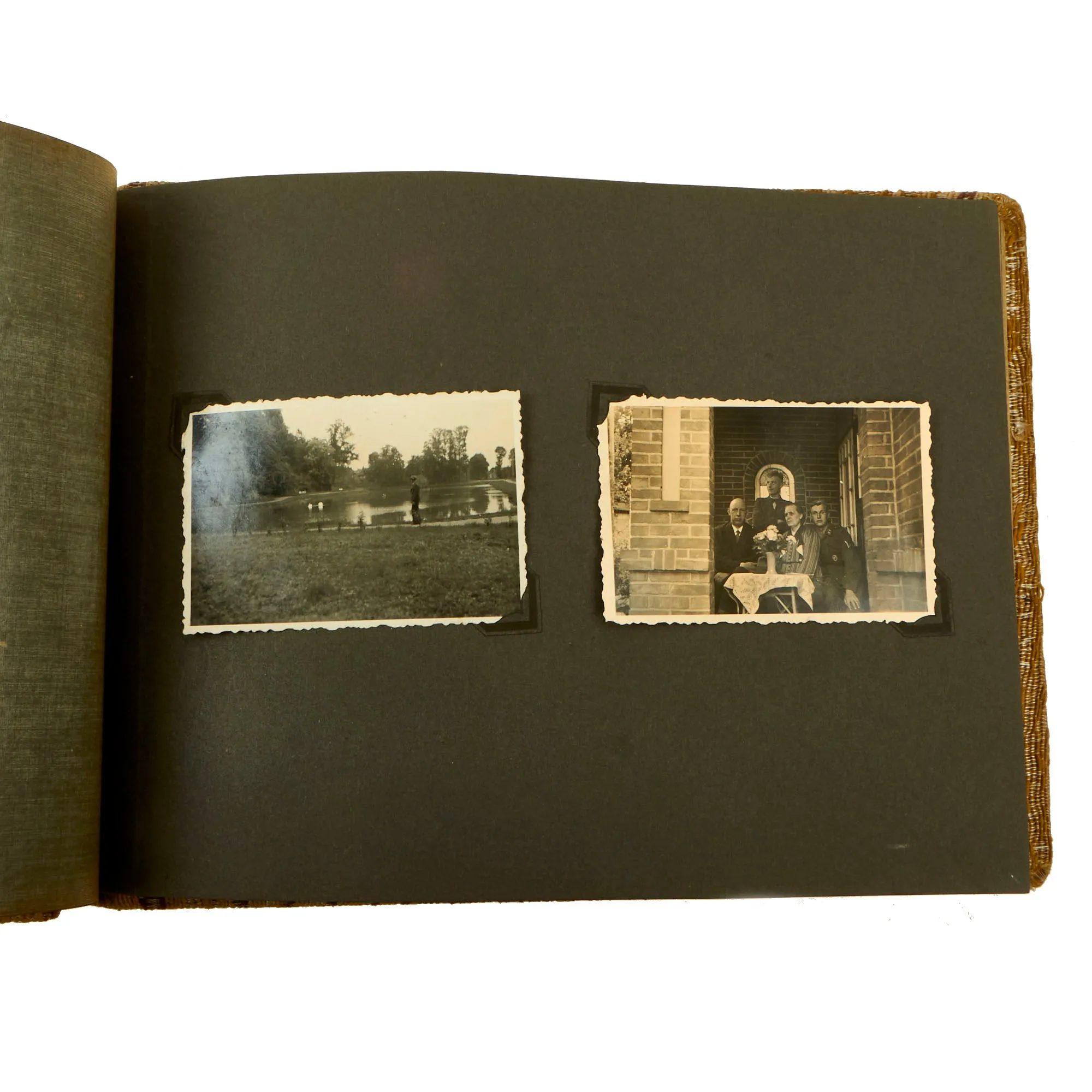 Original German WWII Photo Album Set of Two Brothers - Luftwaffe Fallschirmjäger Paratrooper in Crete & Army Heer Albums