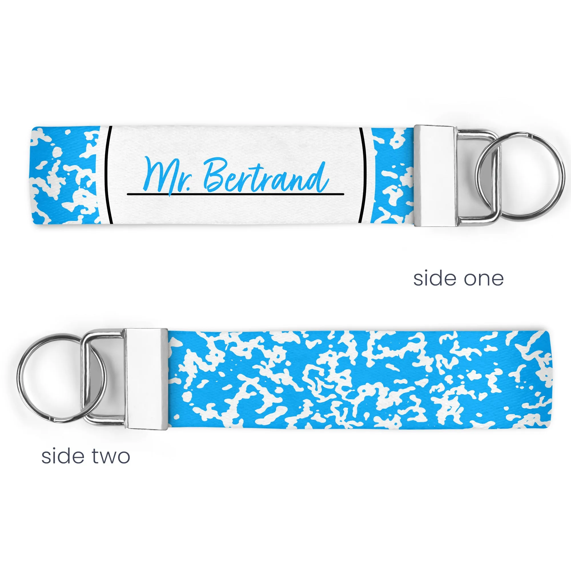 Personalized Composition Notebook KeyChain