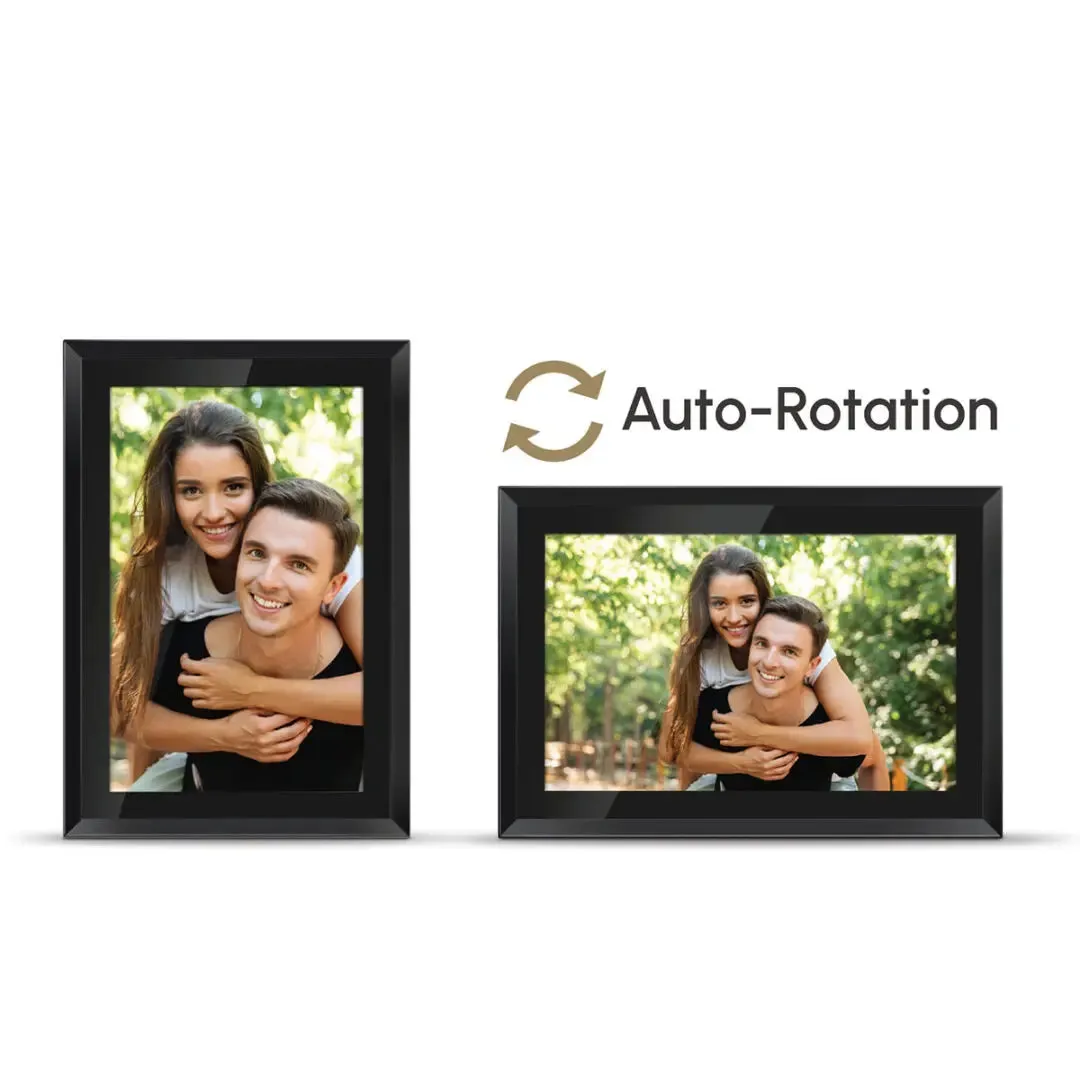 Right In Stride Digital Picture & Video Frame – 10" – Black