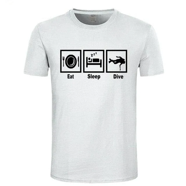 Scuba diving T-Shirt for Men | Eat, Sleep & Dive