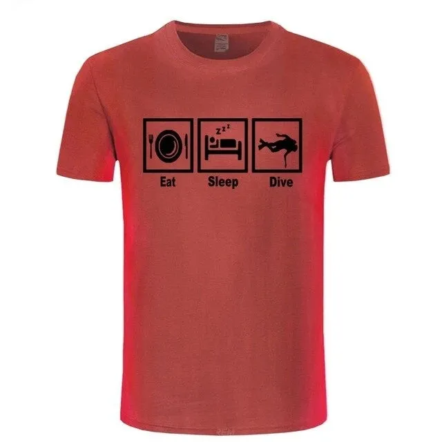 Scuba diving T-Shirt for Men | Eat, Sleep & Dive