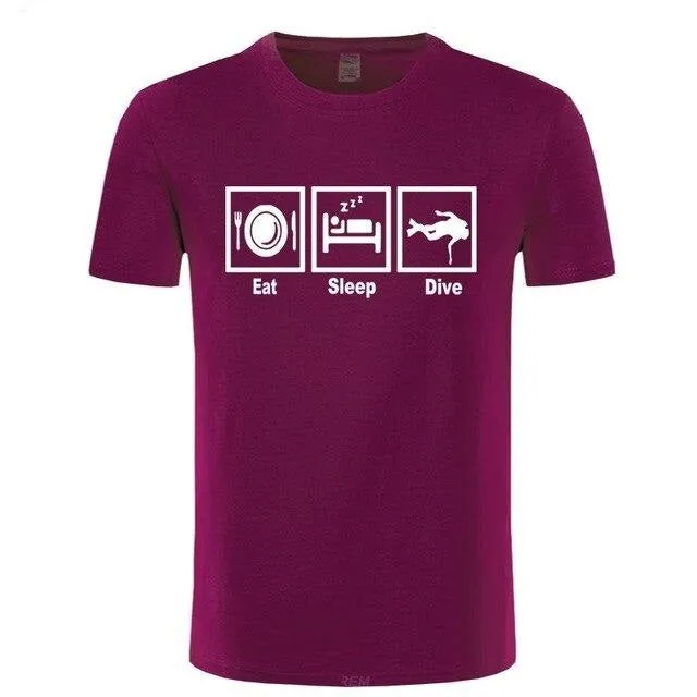 Scuba diving T-Shirt for Men | Eat, Sleep & Dive