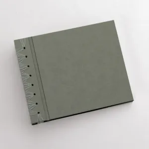 Small Paper Page Album with Moss ~ Animal Friendly Faux Leather